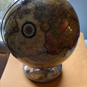 Classic World Globe with Compass by [Brand]